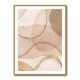 Blush and Brown Abstract