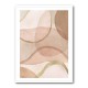 Blush and Brown Abstract