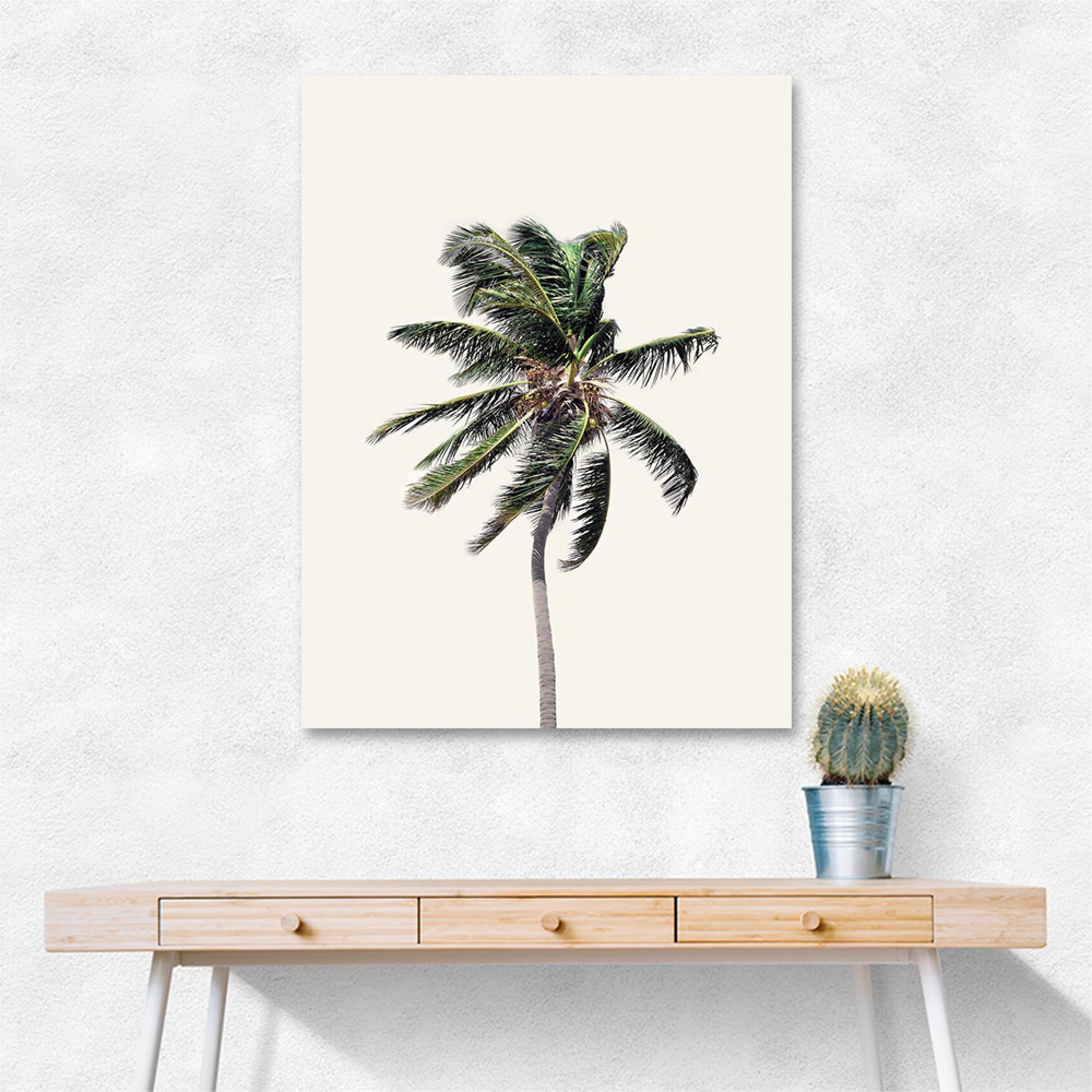 Windy Palm Tree Wall Art