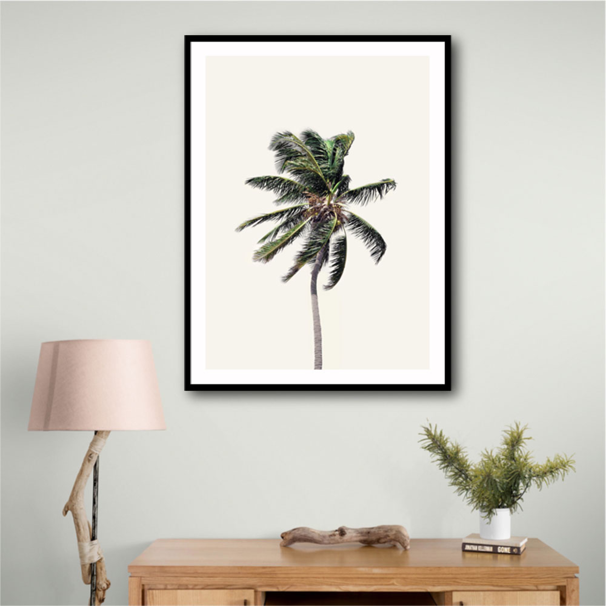 Windy Palm Tree Wall Art