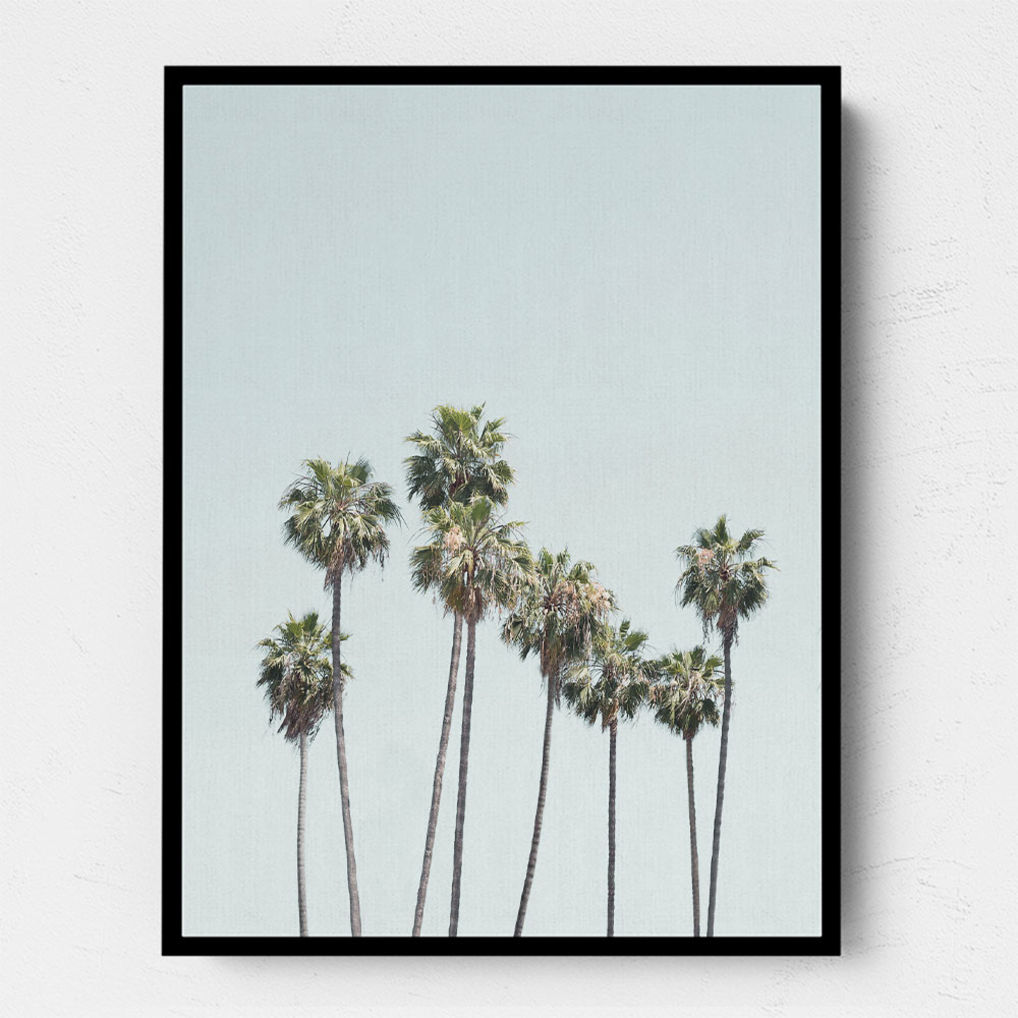 Blue Palm Trees Wall Art