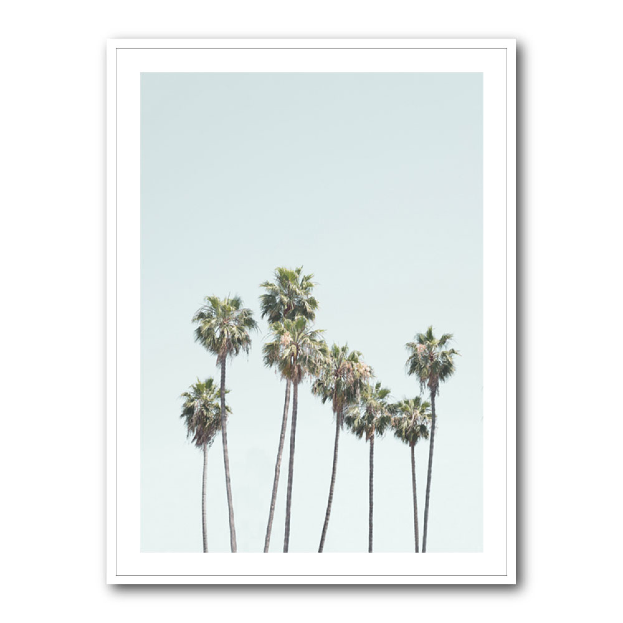 Blue Palm Trees Wall Art