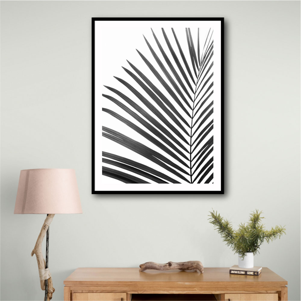 BW Palm Leaf