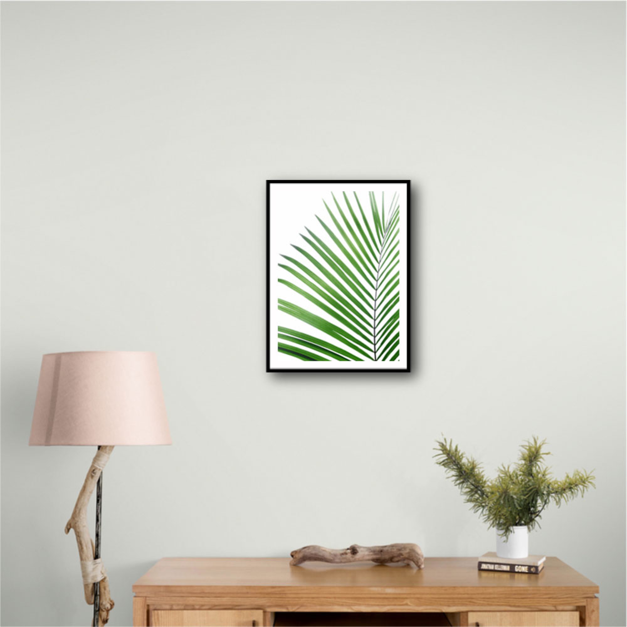 Green Palm Leaf Wall Art