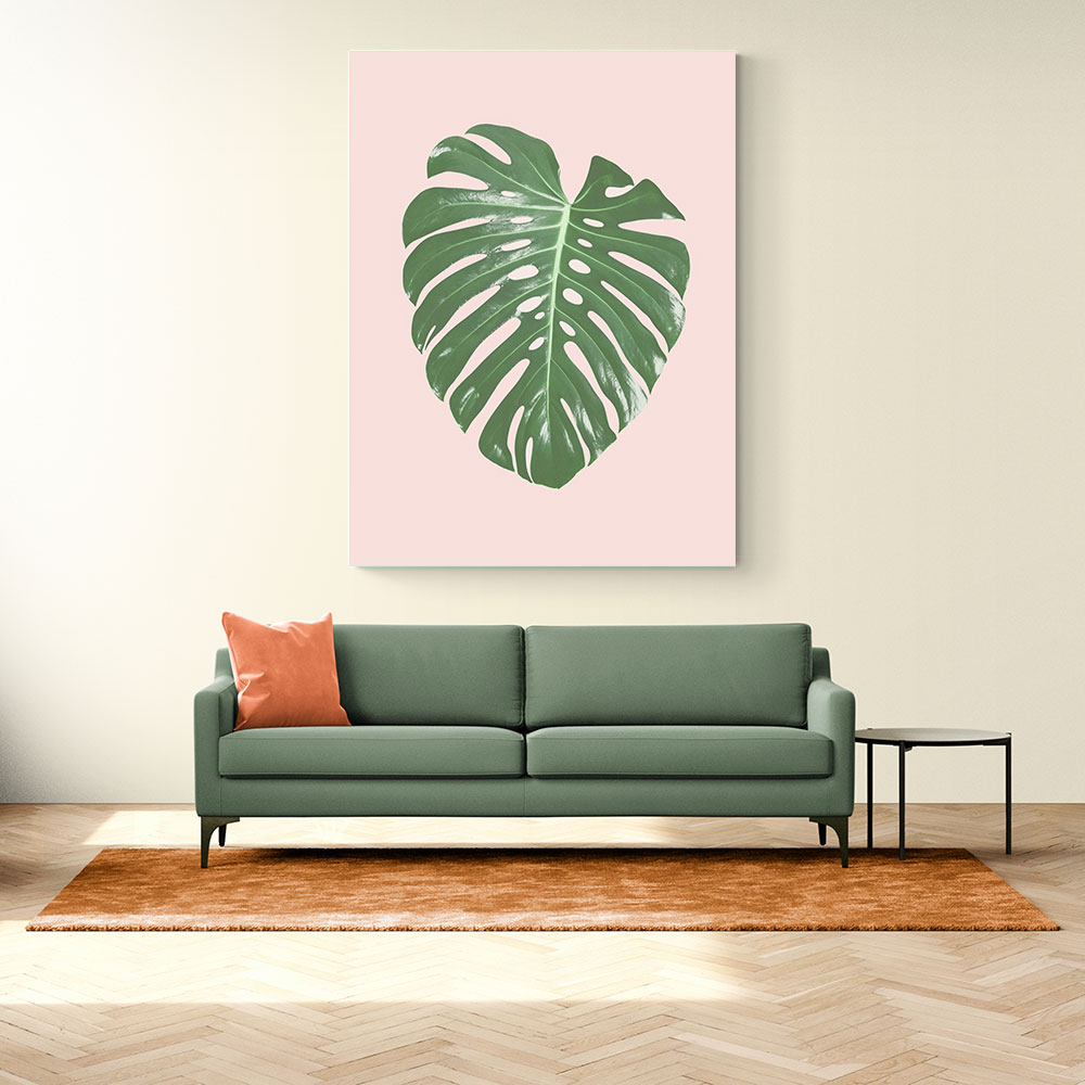 Monstera Leaf Blush