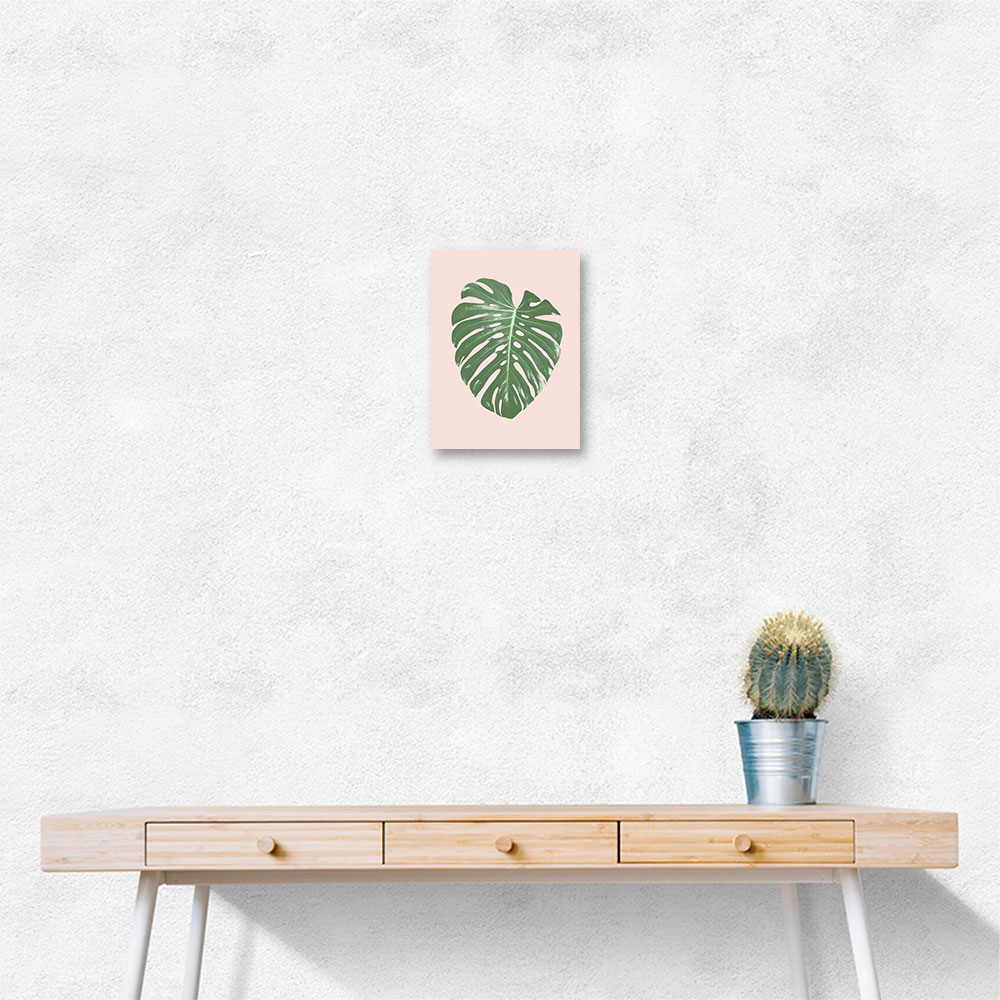 Monstera Leaf Blush