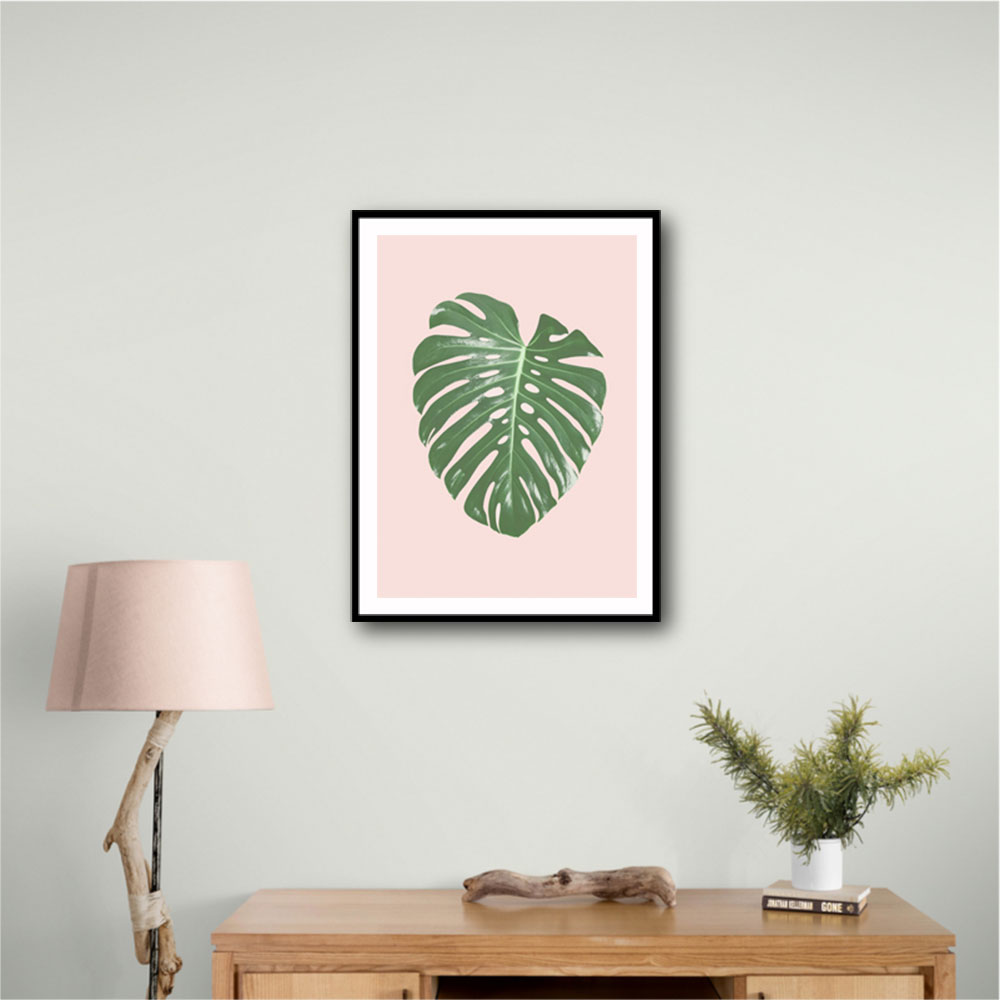 Monstera Leaf Blush