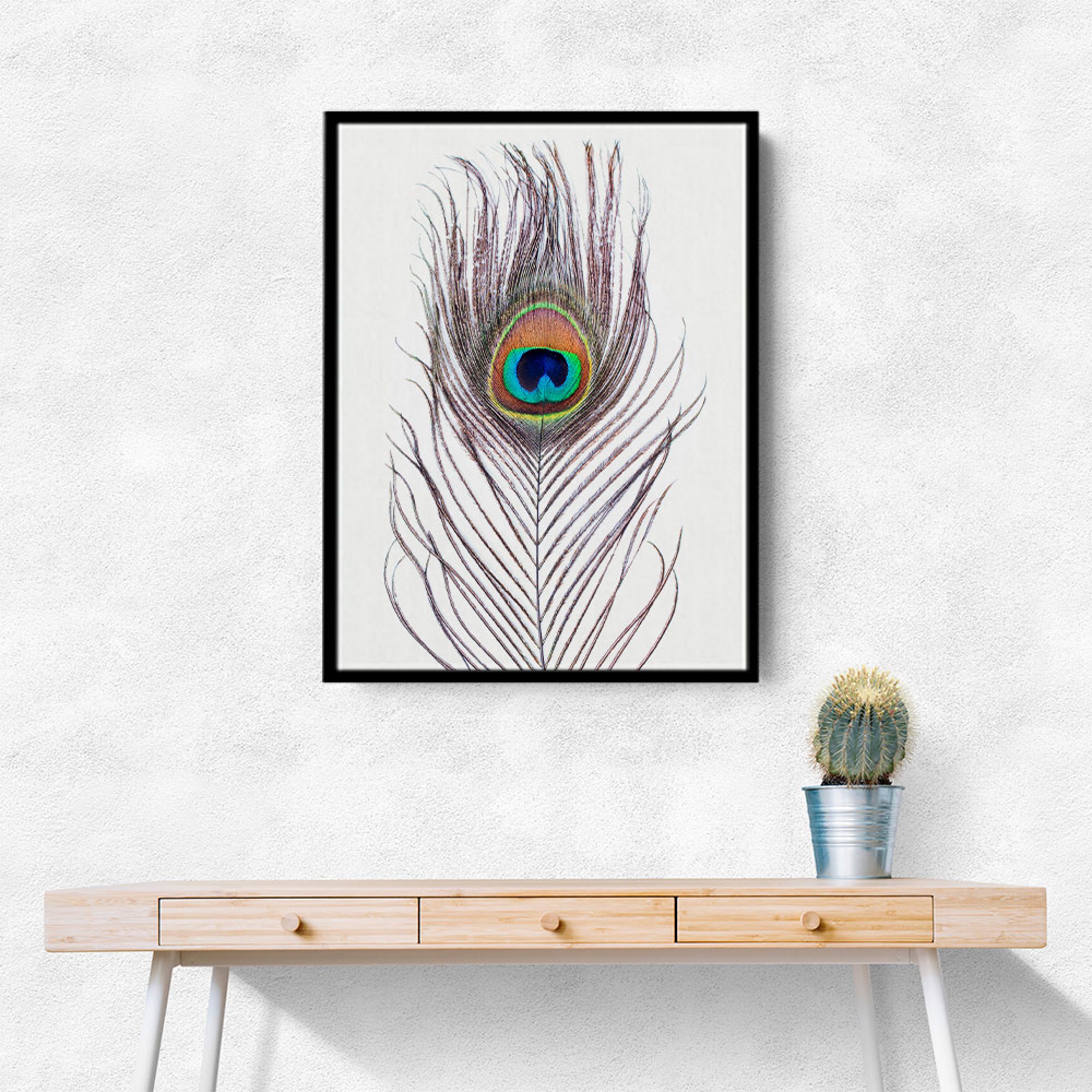 Peacock Feather Wall Art