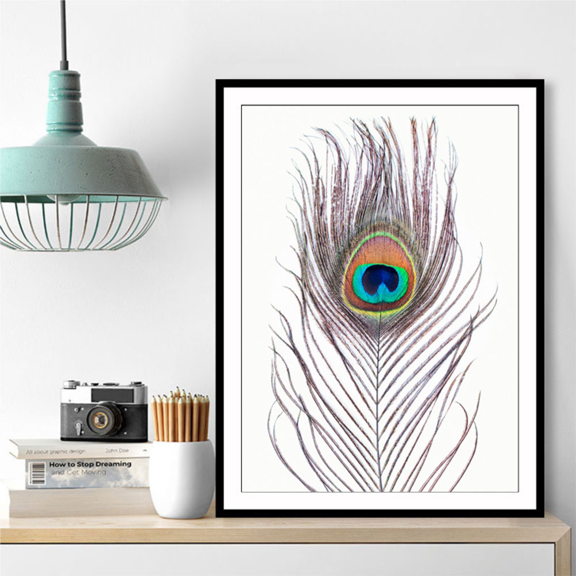 Peacock Feather Wall Art