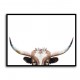 Peeking Longhorn Cow