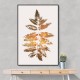 Oak Leaf Print Gold