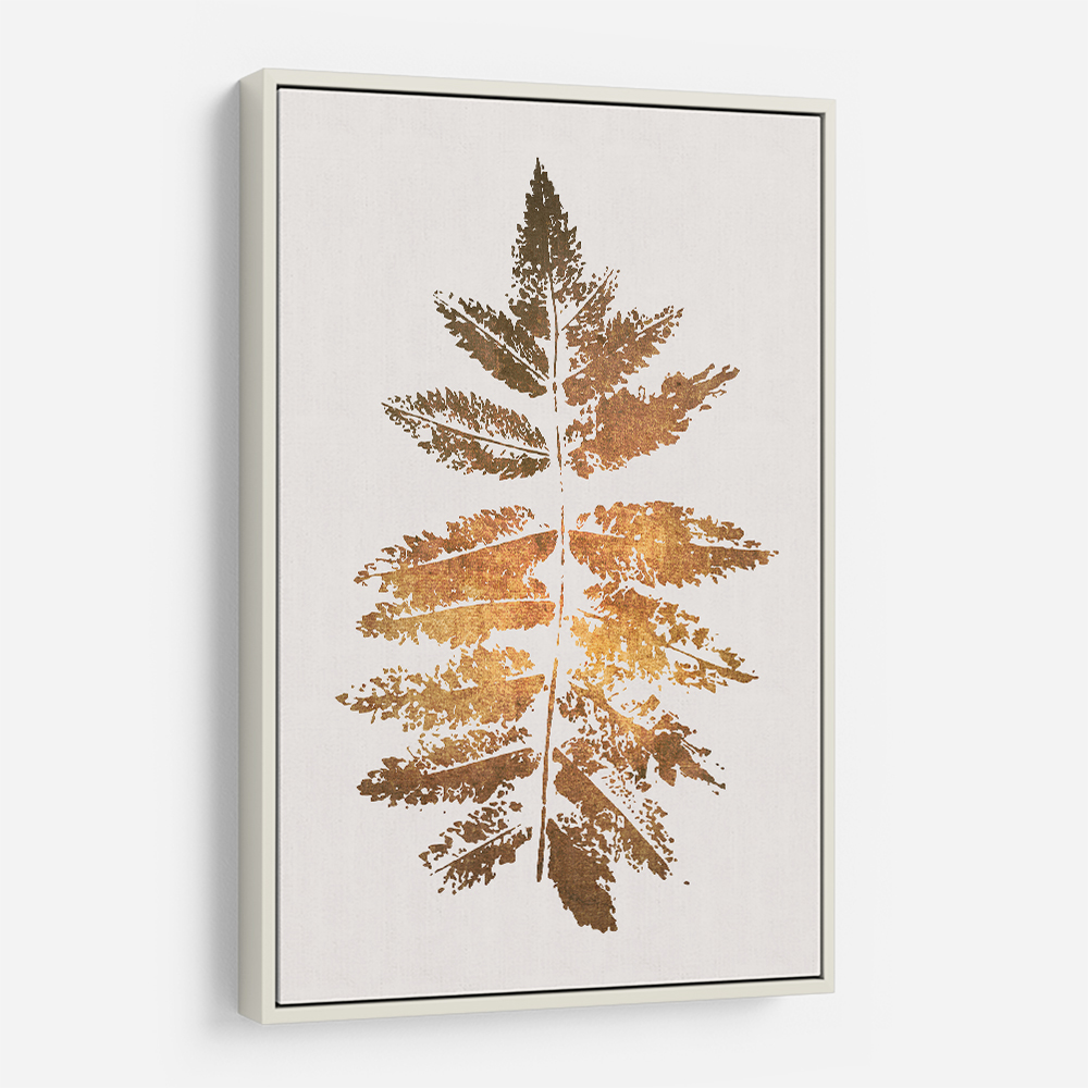 Oak Leaf Print Gold