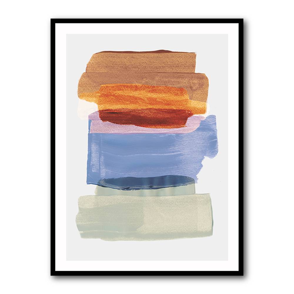 Abstract Brush Strokes 49 A1 Wall Art