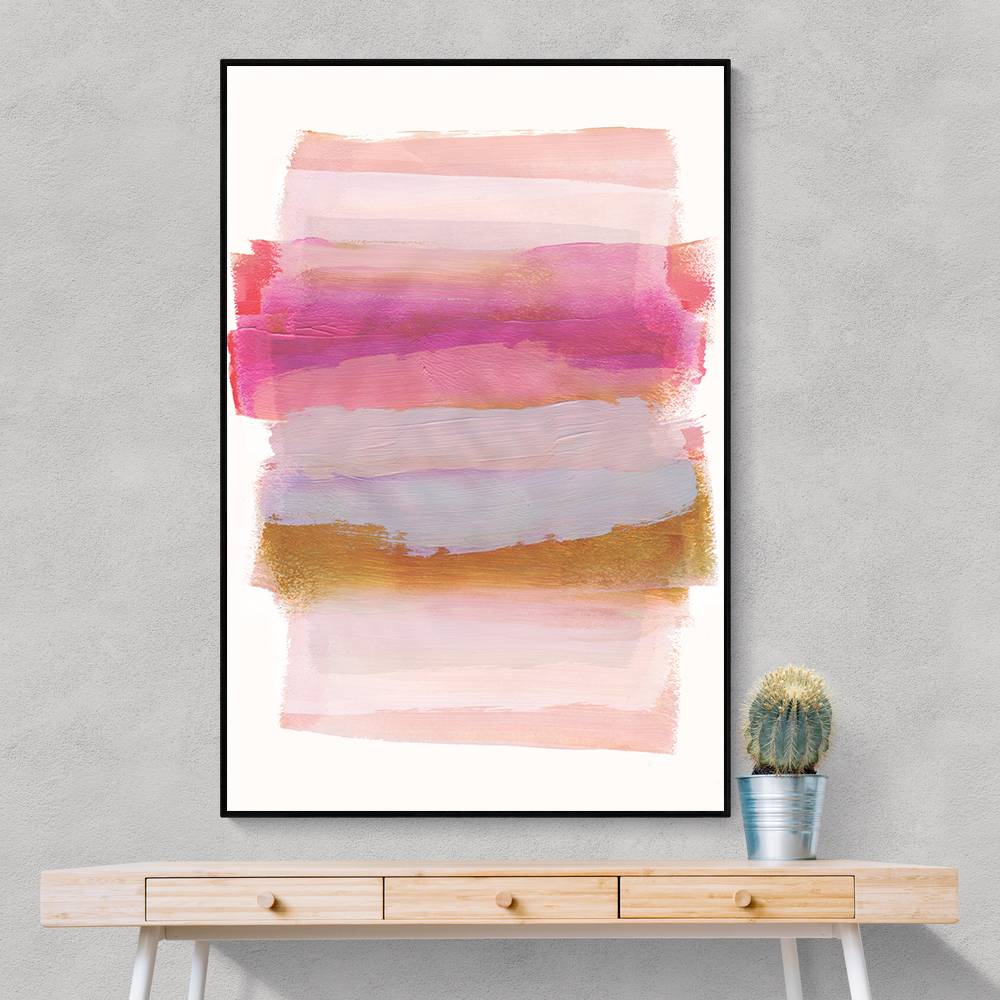 Abstract Brush Strokes 45 A1 Wall Art