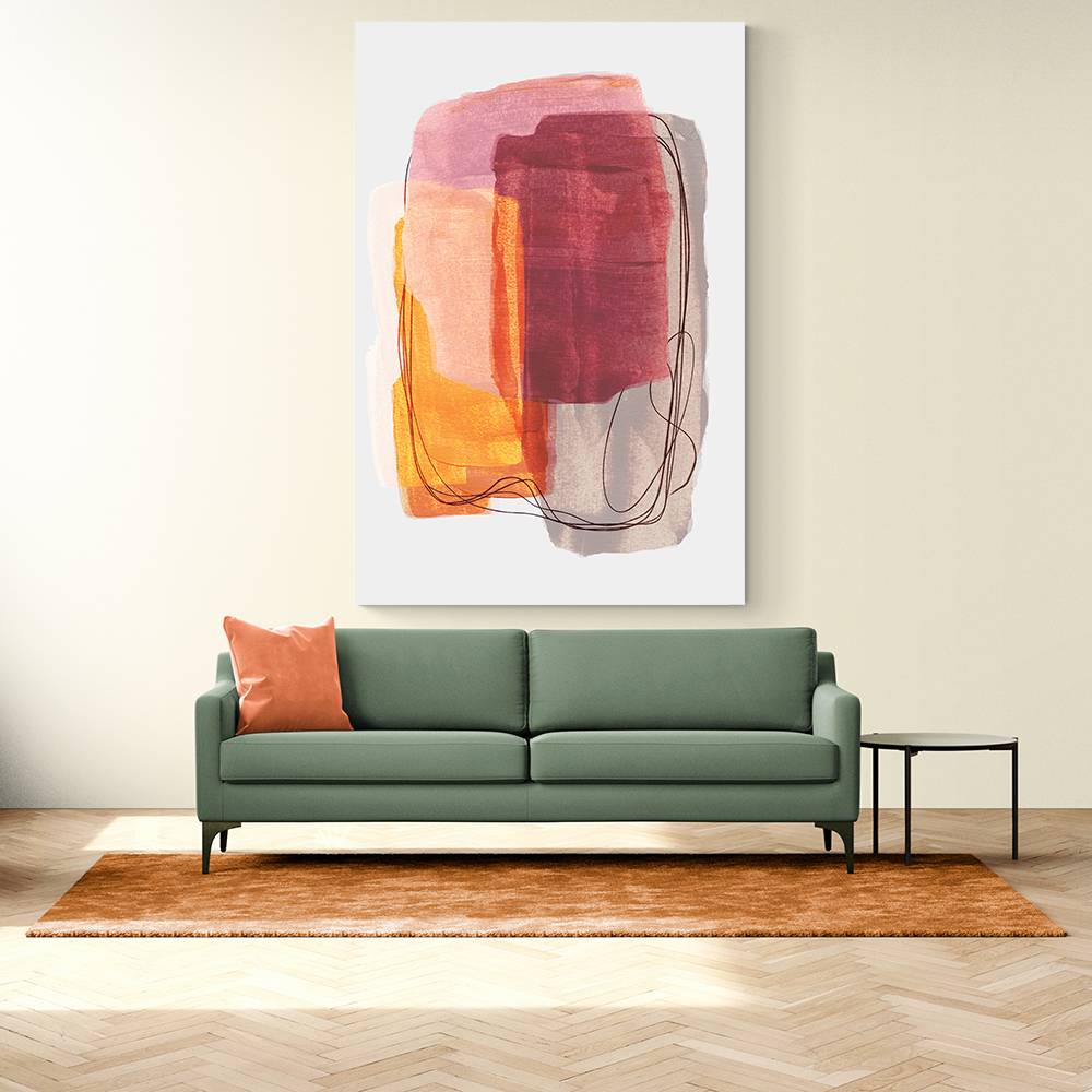 Abstract Brush Strokes 51 Wall Art