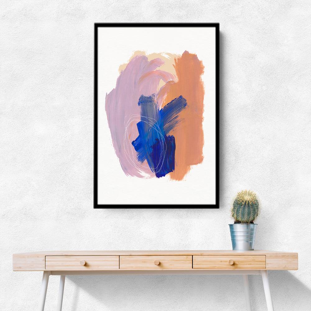 Abstract Brush Strokes 90 Wall Art