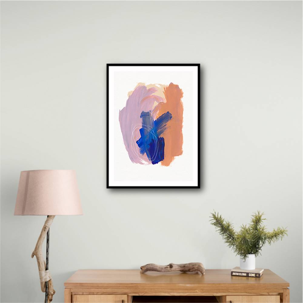 Abstract Brush Strokes 90 Wall Art