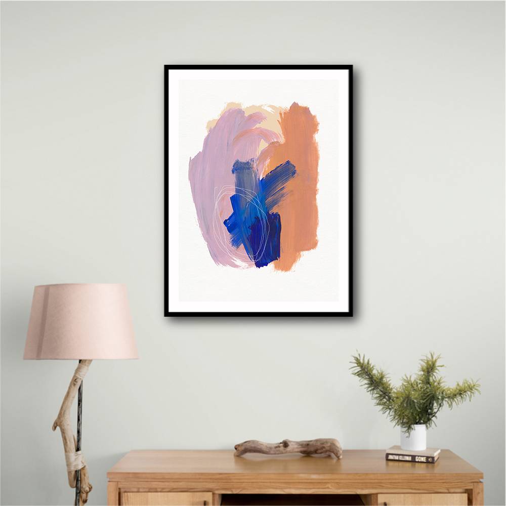 Abstract Brush Strokes 90 Wall Art