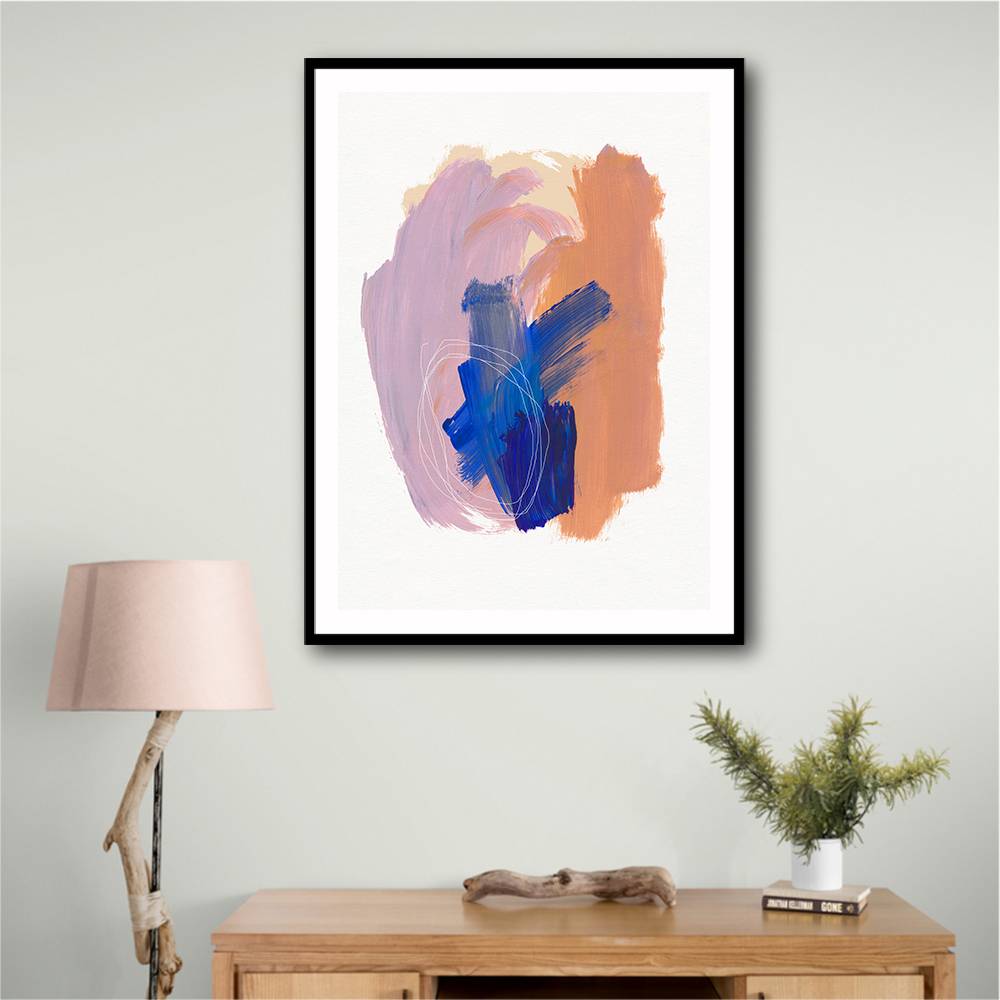 Abstract Brush Strokes 90 Wall Art