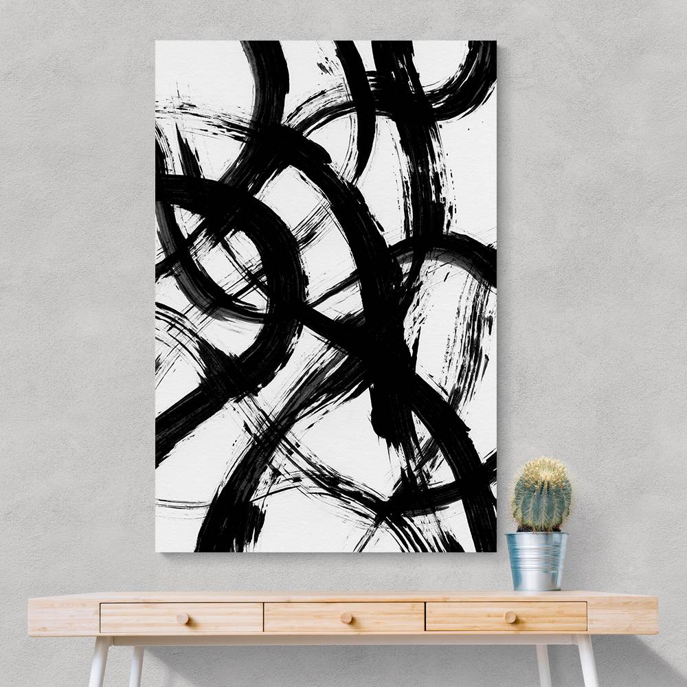 Abstract Brush Strokes 98X Wall Art