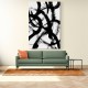 Abstract Brush Strokes 98X Wall Art