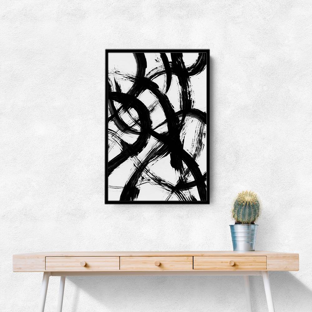 Abstract Brush Strokes 98X Wall Art