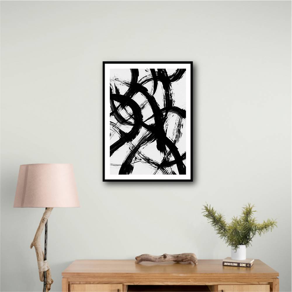 Abstract Brush Strokes 98X Wall Art