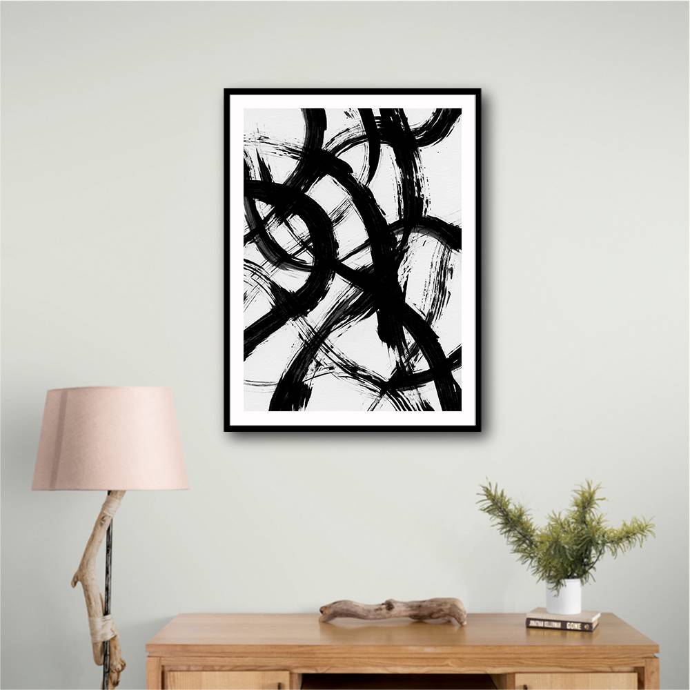 Abstract Brush Strokes 98X Wall Art