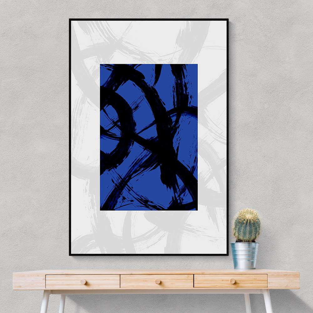 Abstract Brush Strokes 98Y Wall Art