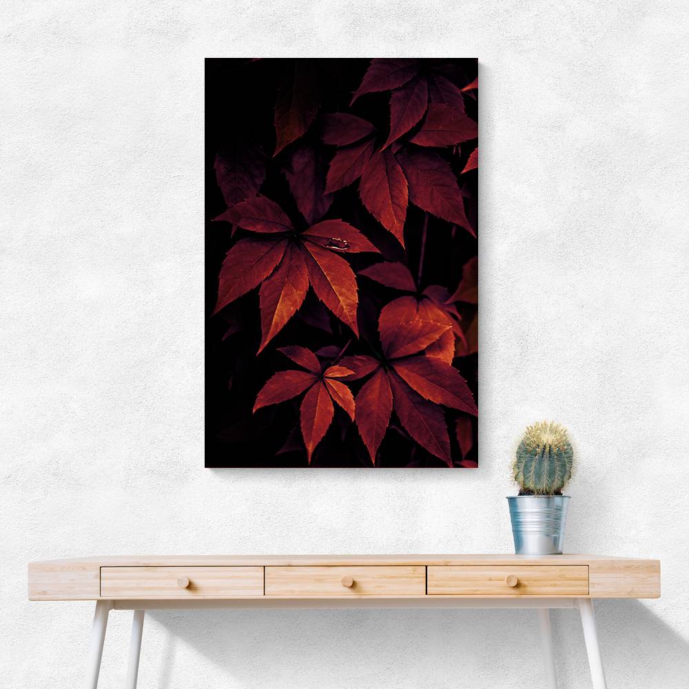 Dark Leaves 7X Wall Art