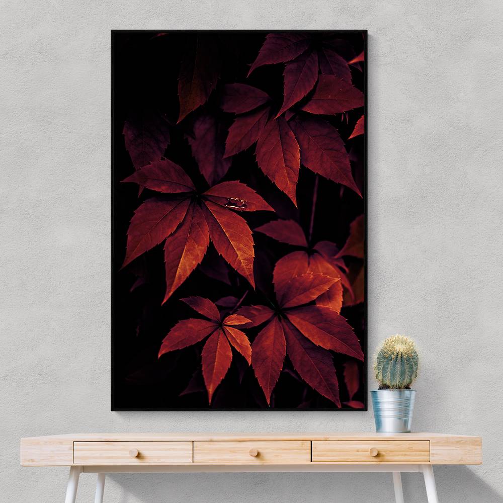 Dark Leaves 7X Wall Art