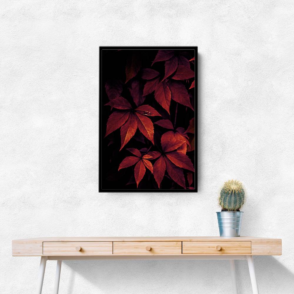 Dark Leaves 7X Wall Art