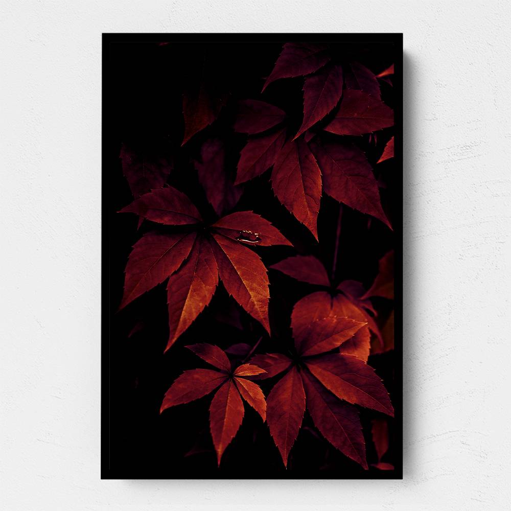 Dark Leaves 7X Wall Art