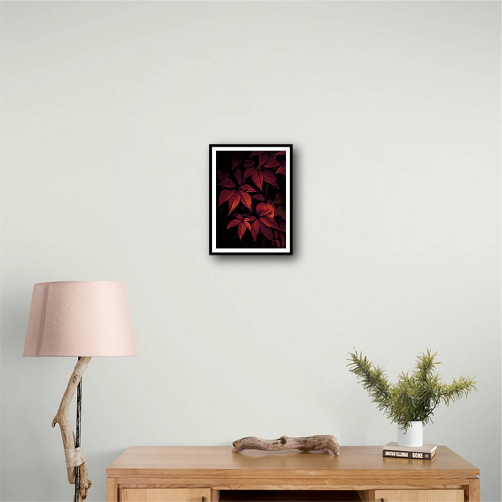 Dark Leaves 7X Wall Art