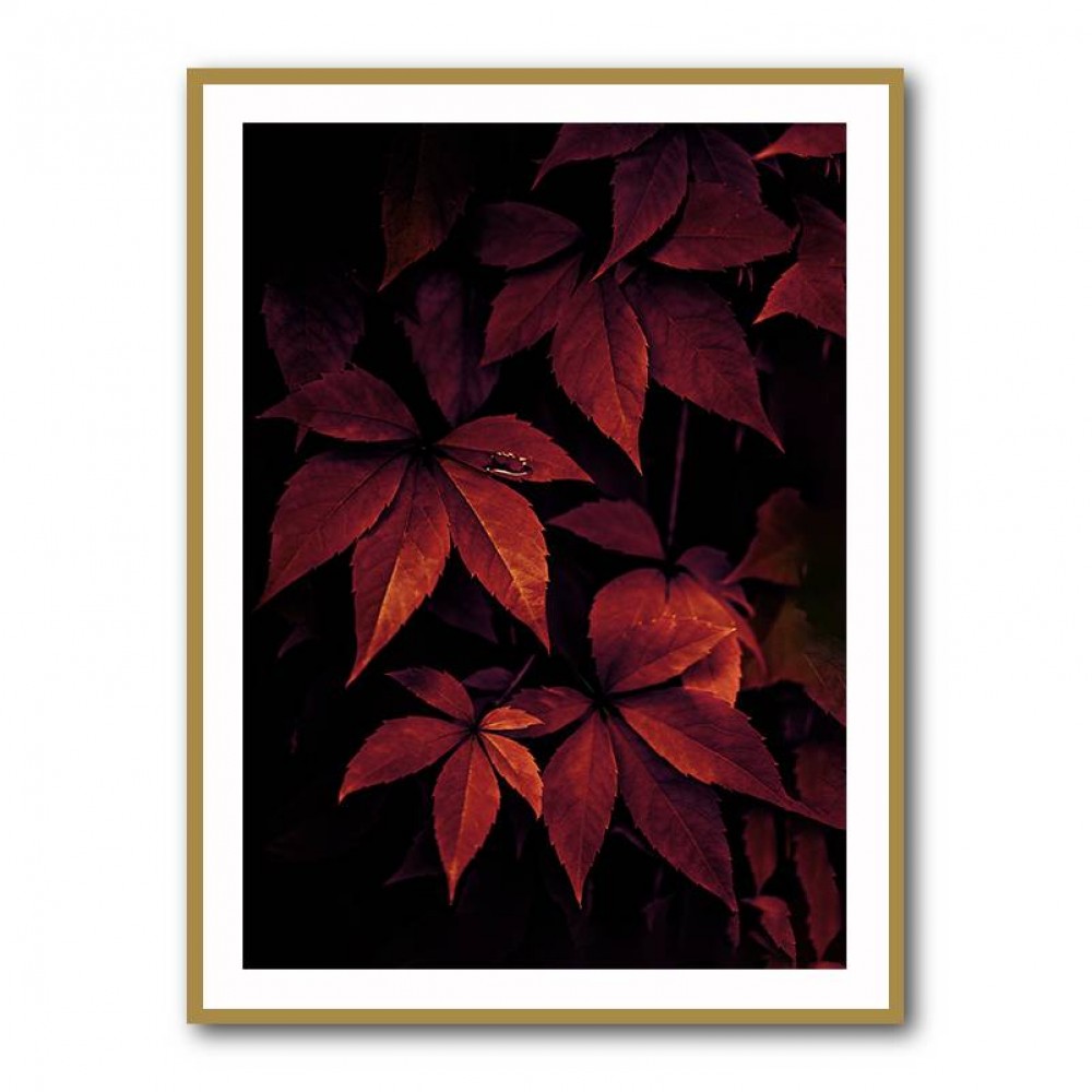 Dark Leaves 7X Wall Art