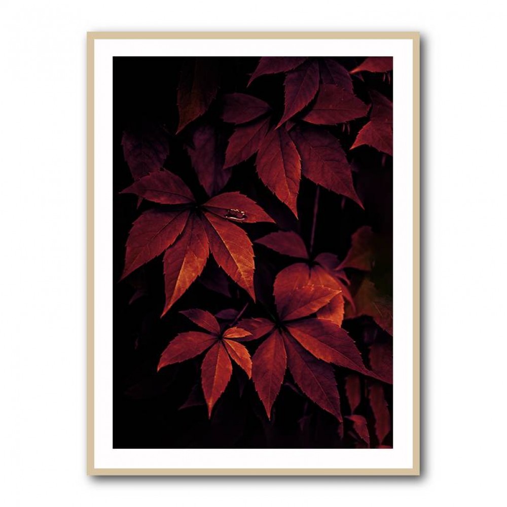 Dark Leaves 7X Wall Art