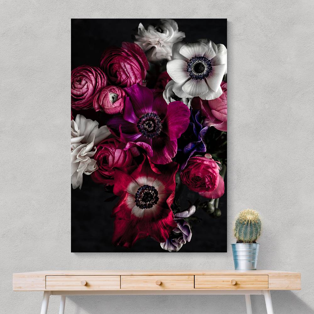 Dark Flowers 1 Wall Art