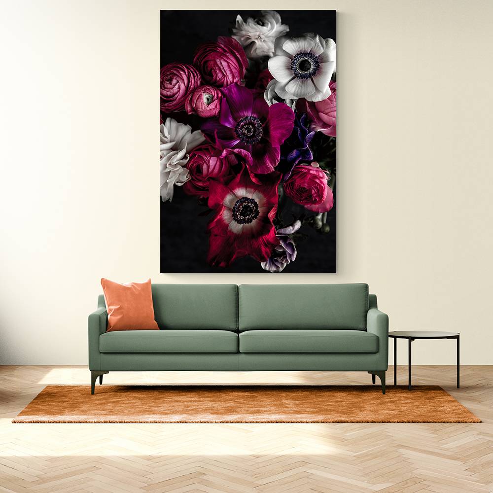 Dark Flowers 1 Wall Art