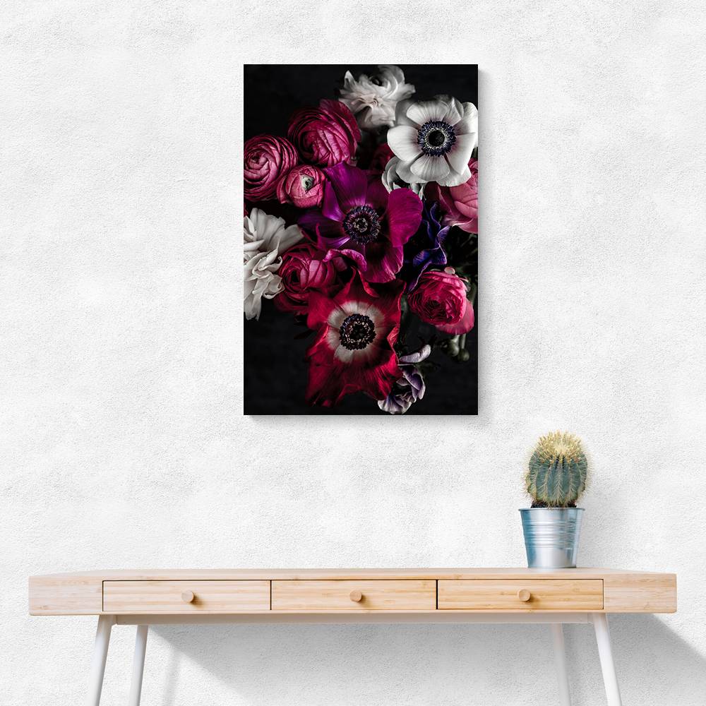 Dark Flowers 1 Wall Art