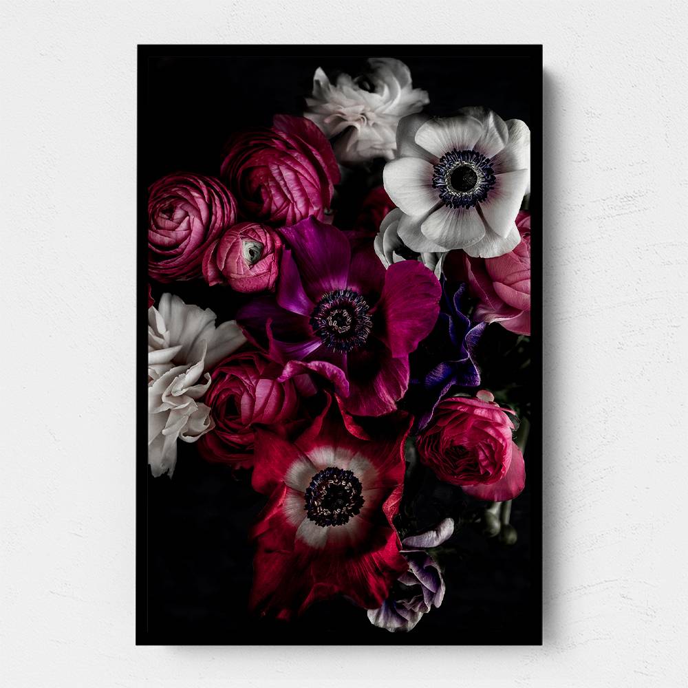 Dark Flowers 1 Wall Art