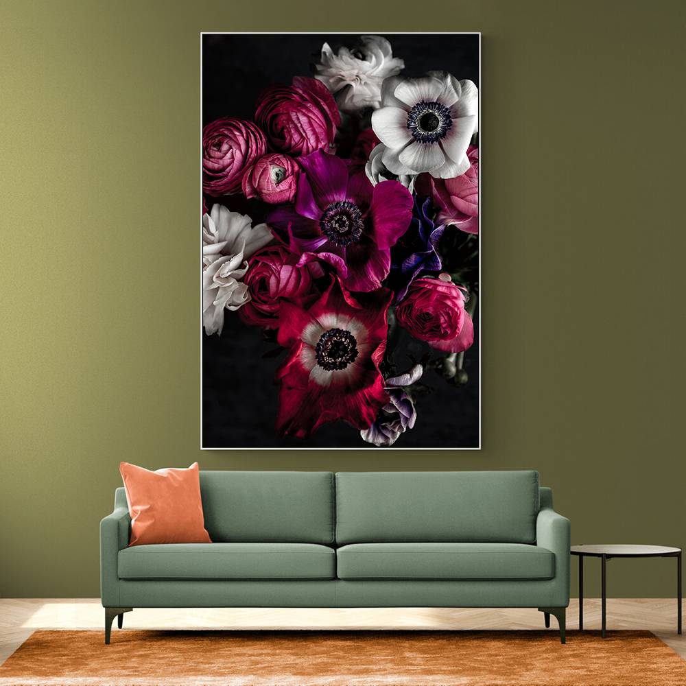 Dark Flowers 1 Wall Art