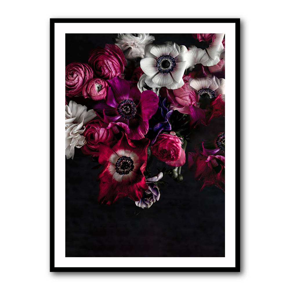 Dark Flowers 1 Wall Art