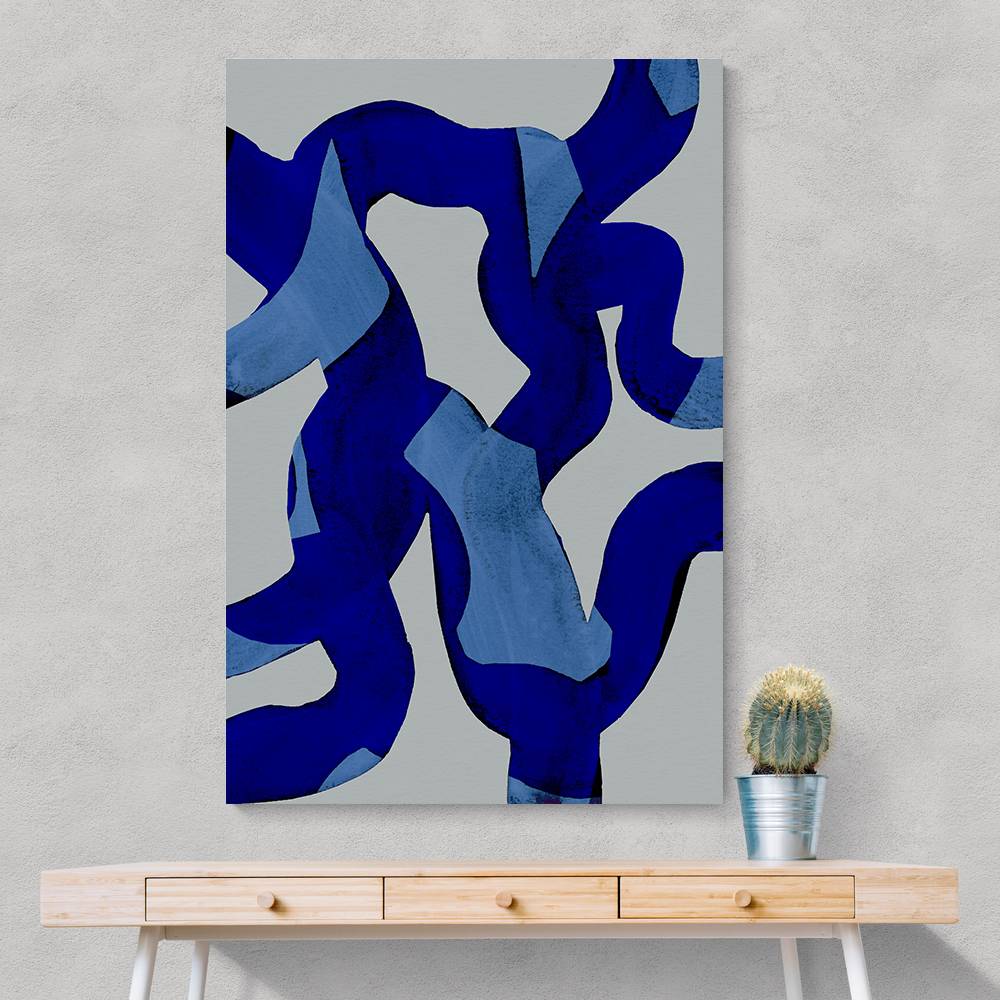 Abstract Brush Strokes 65X Wall Art