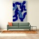 Abstract Brush Strokes 65X Wall Art