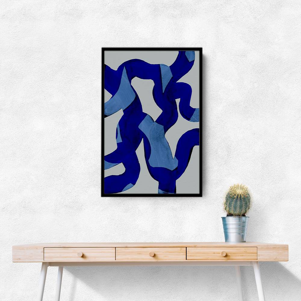 Abstract Brush Strokes 65X Wall Art