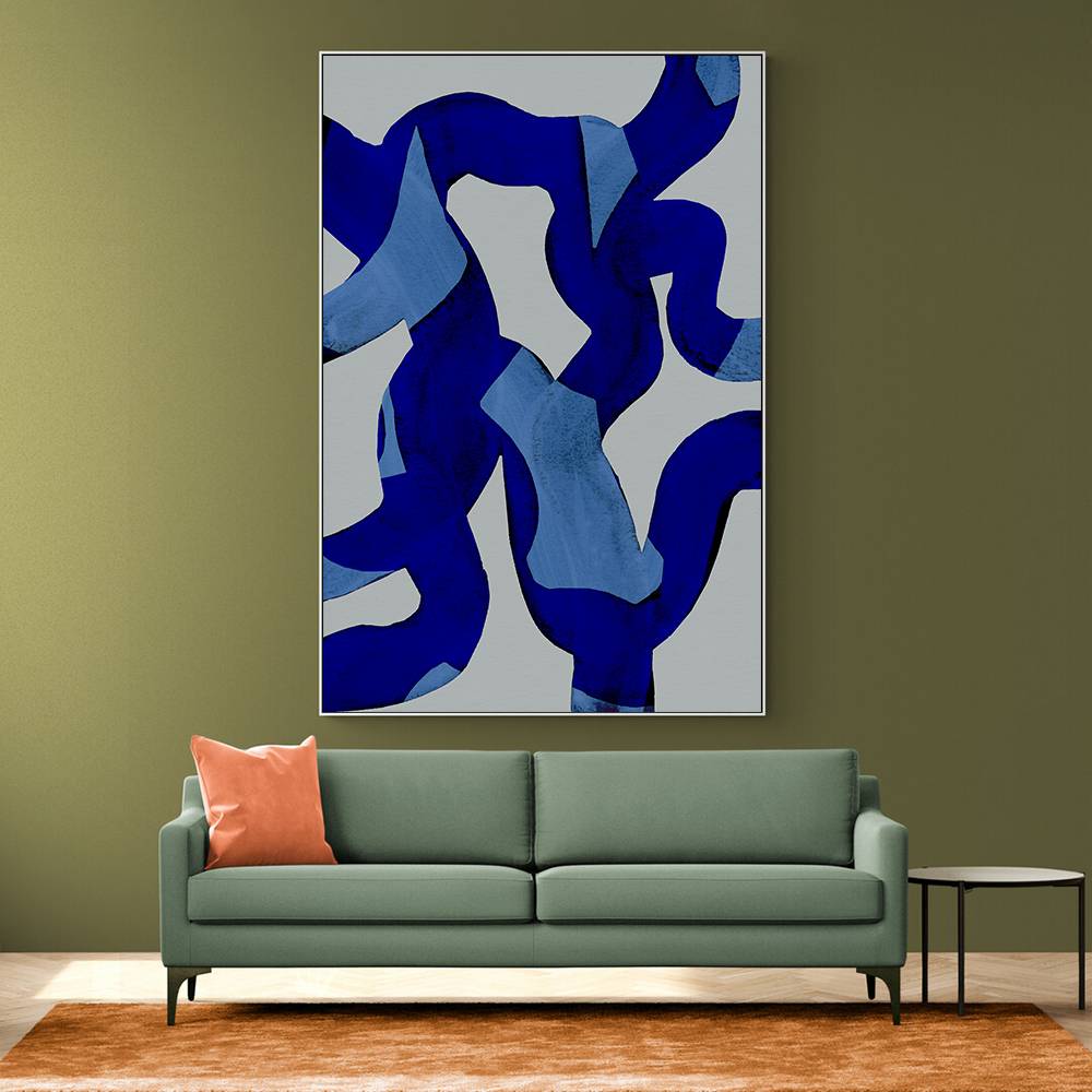 Abstract Brush Strokes 65X Wall Art