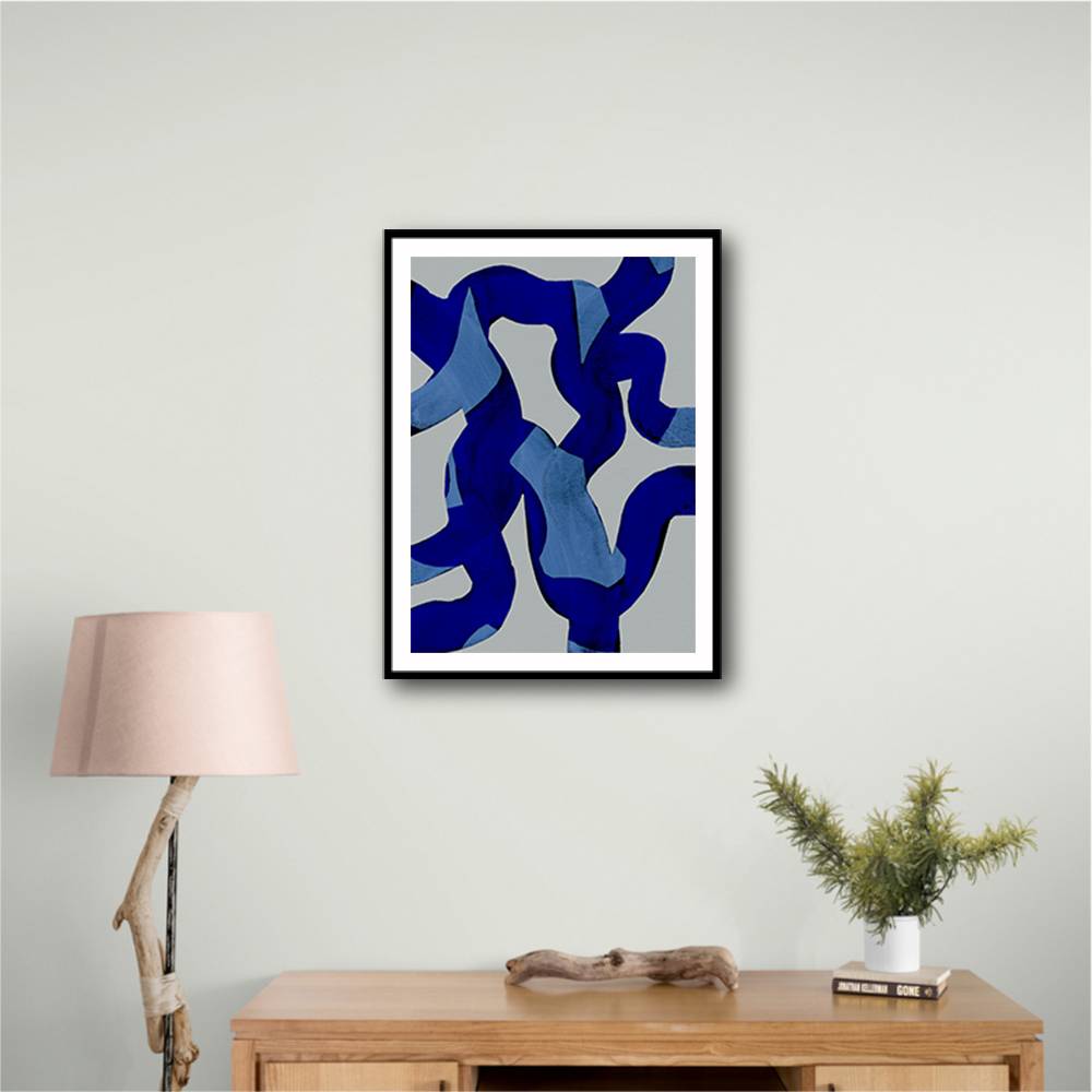 Abstract Brush Strokes 65X Wall Art