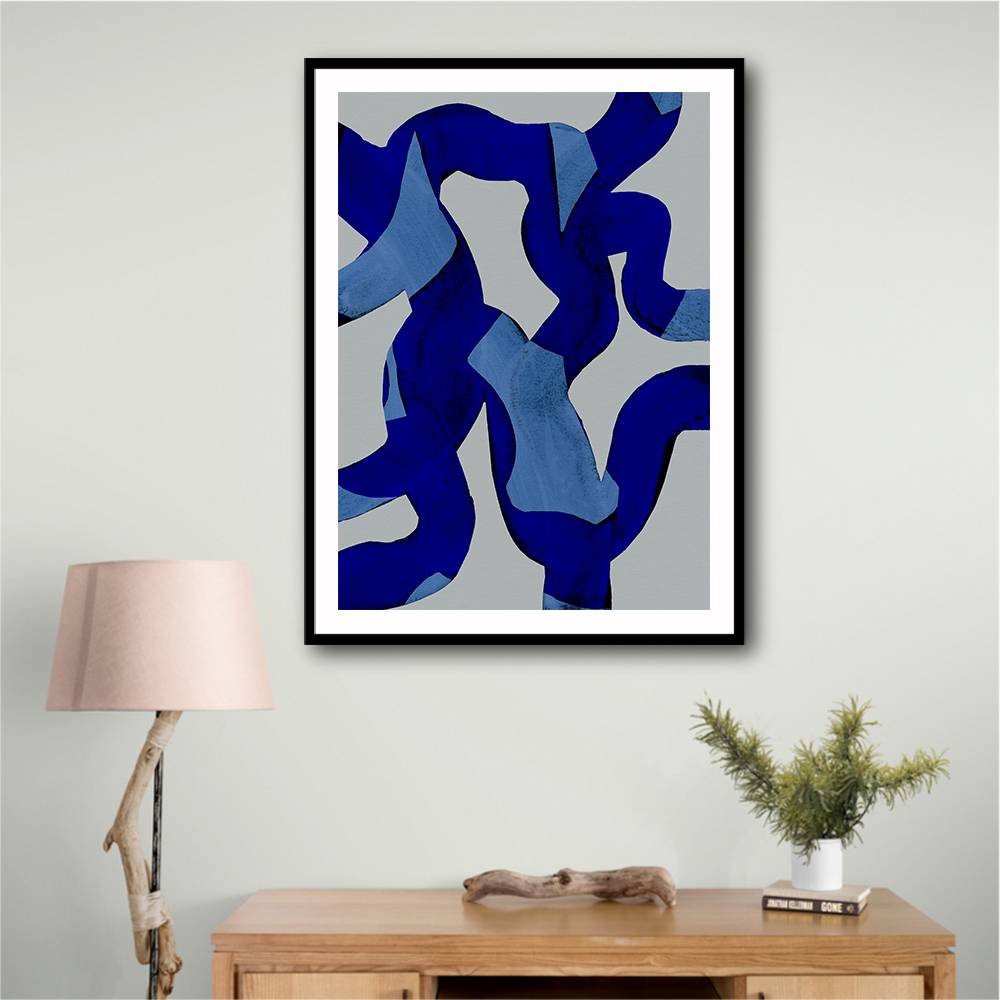 Abstract Brush Strokes 65X Wall Art