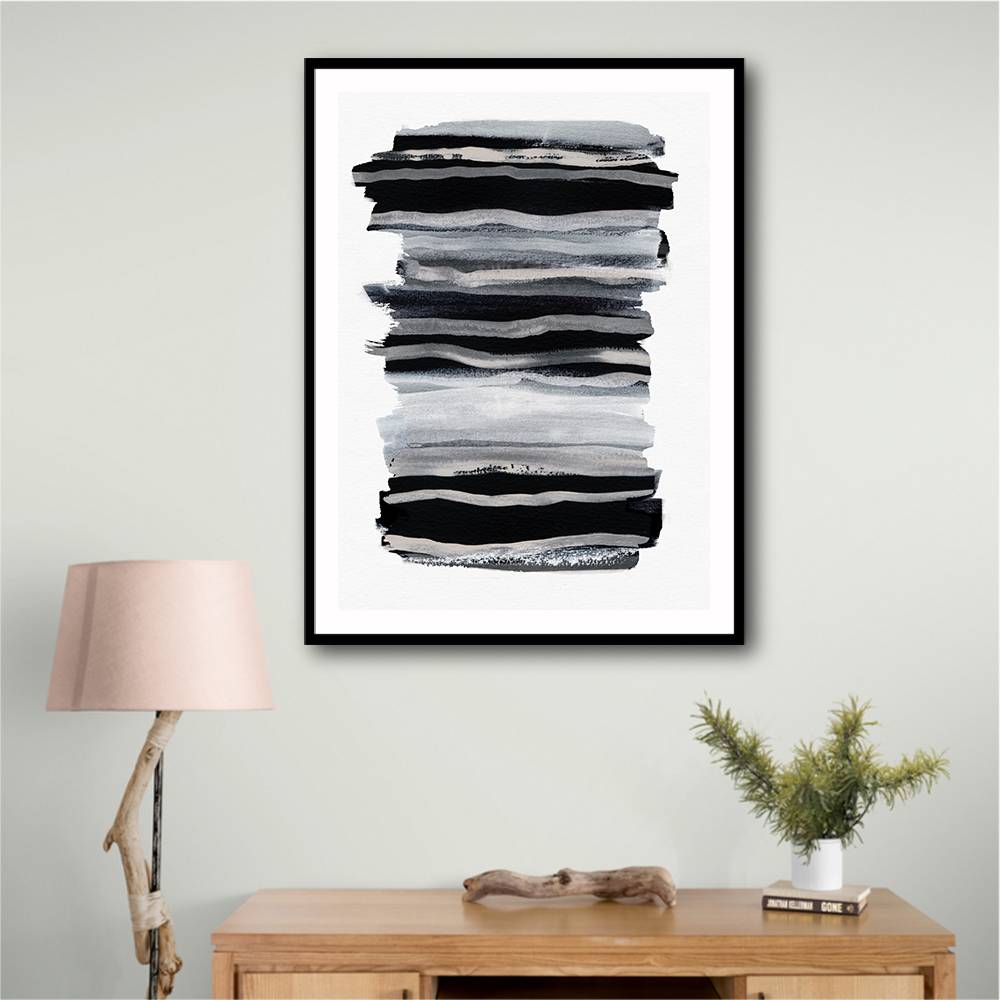 Abstract Brush Strokes 68 Wall Art