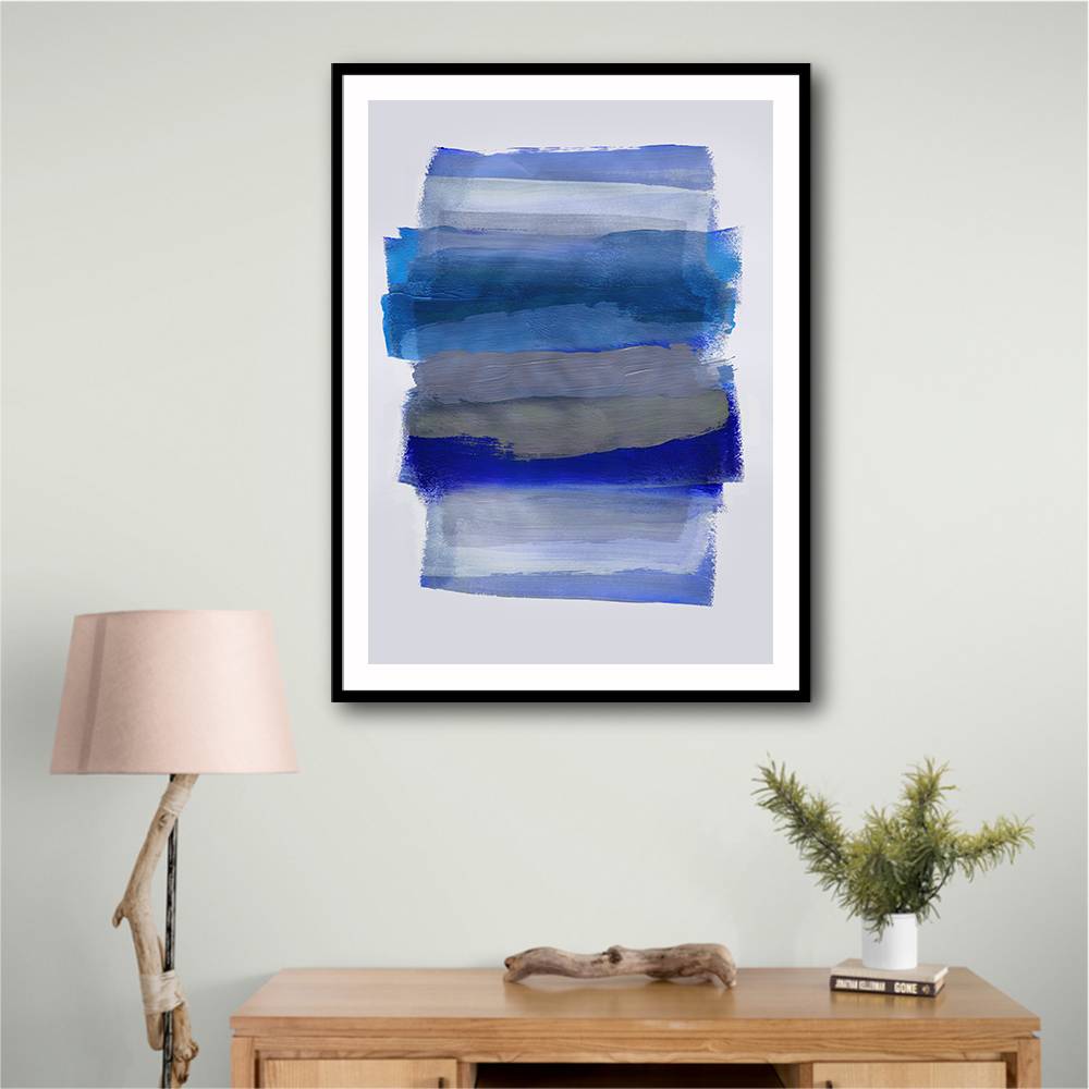 Abstract Brush Strokes 45Y Wall Art